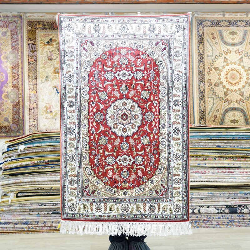 Persian silk rug 17 фото