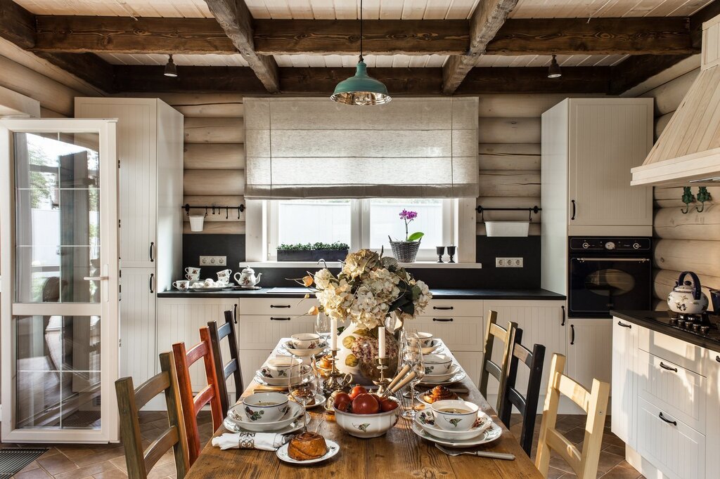 Kitchen layout at the dacha