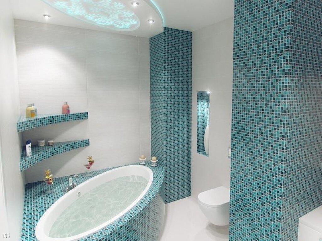 Plastic mosaic for the bathroom