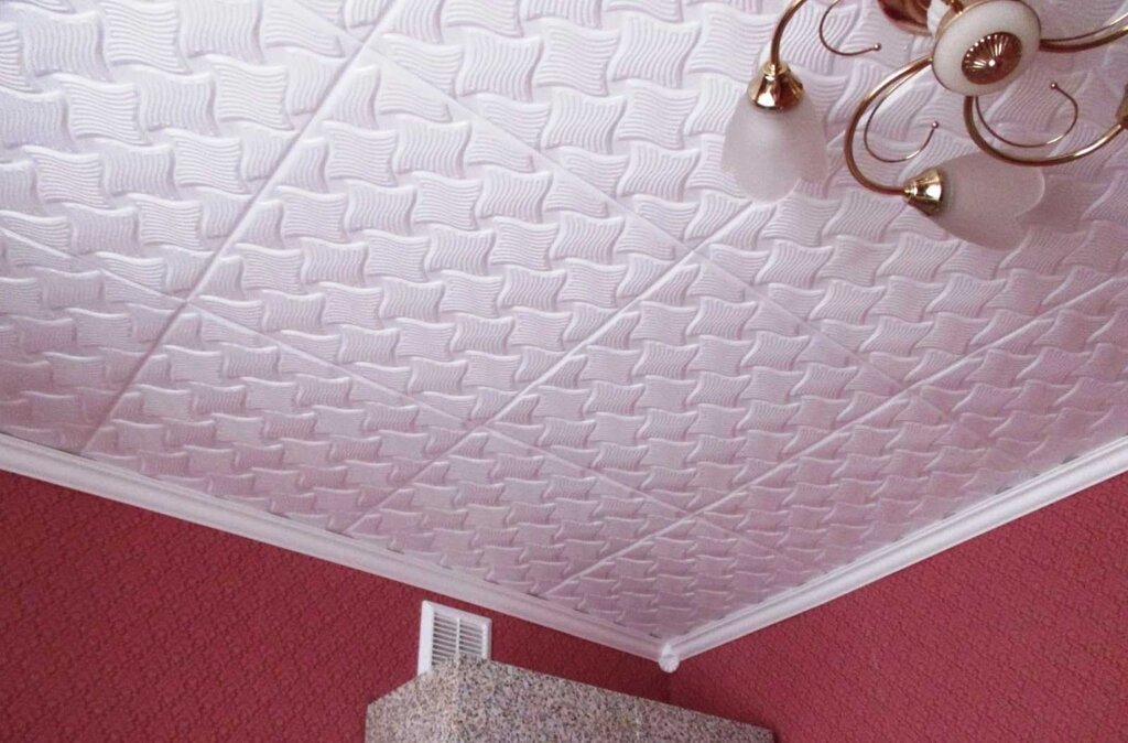 Plastic ceiling tile