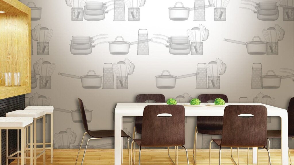 Plastic wallpaper for the kitchen