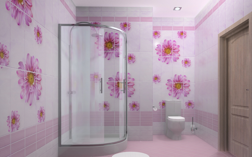 Plastic wall panels for the toilet