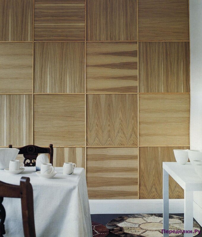 Plastic panels that look like wood