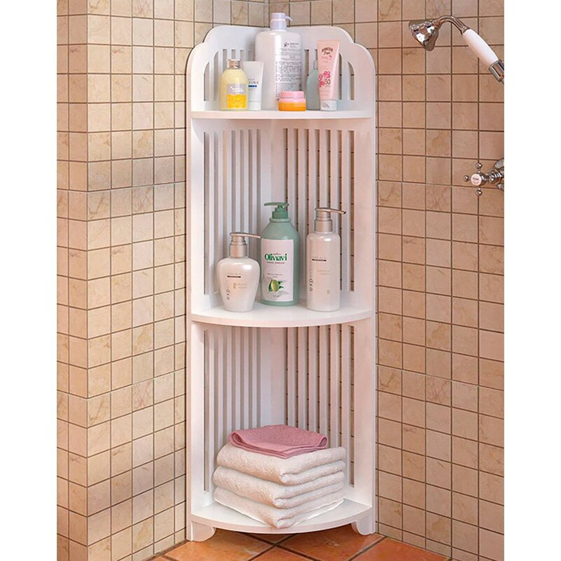 Plastic shelves for the bathroom