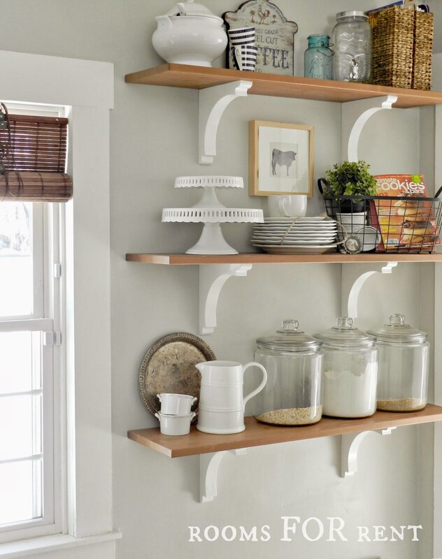 Plastic shelves for the kitchen