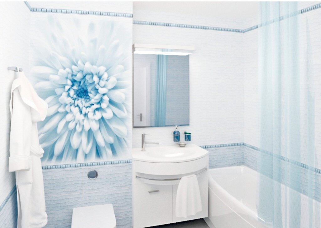 Plastic wall panels for the bathroom