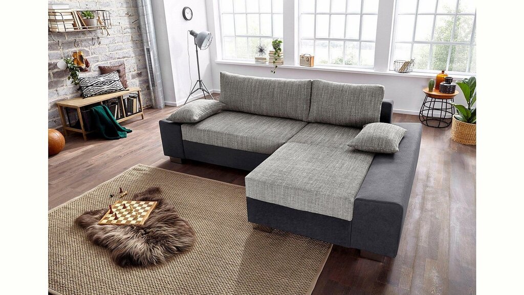 A blanket for a corner sofa