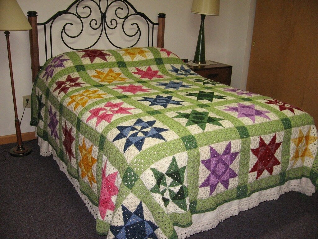 A patchwork-style blanket