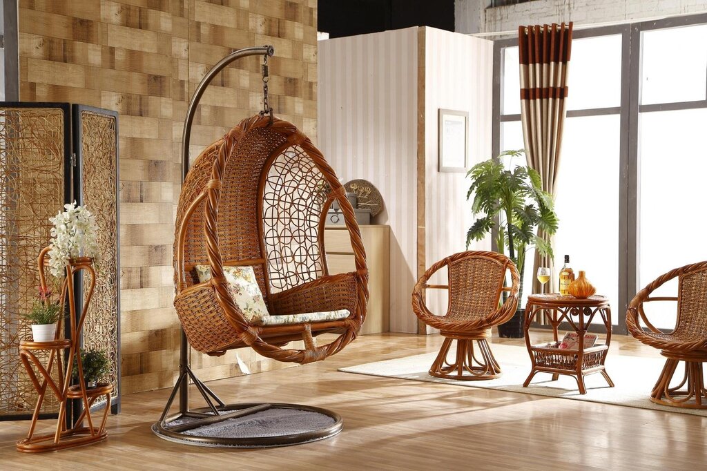 Wicker furniture made of rattan