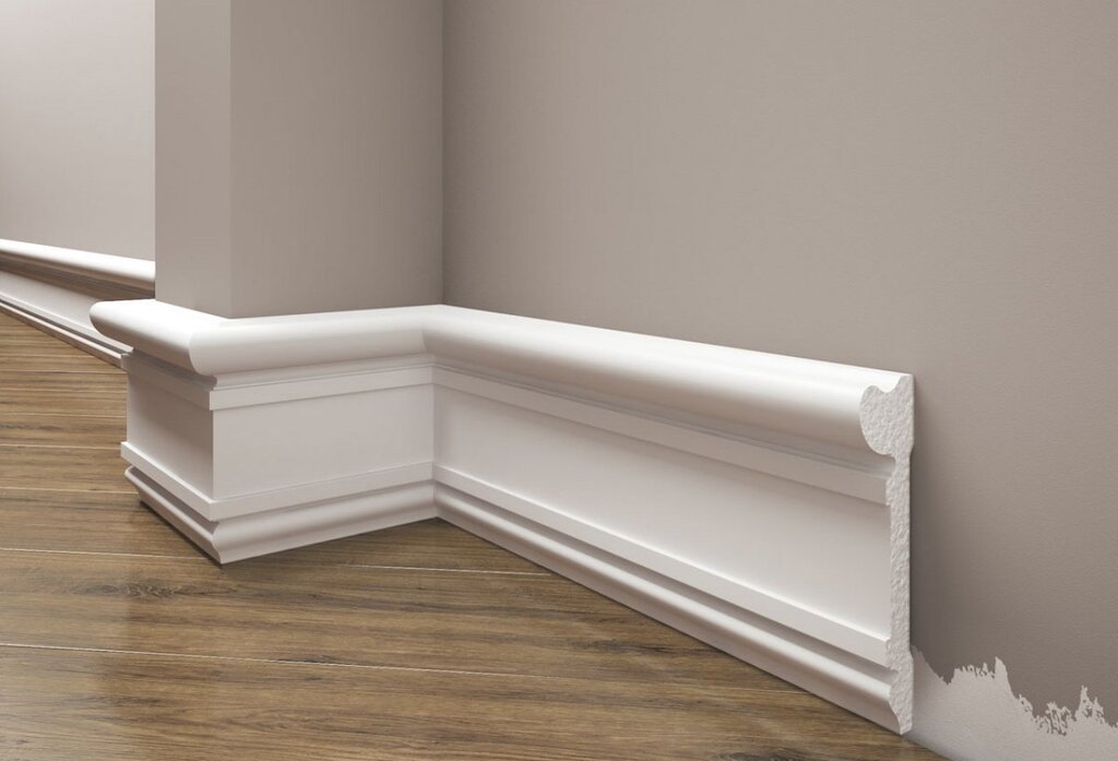 Baseboard for Tarkett linoleum