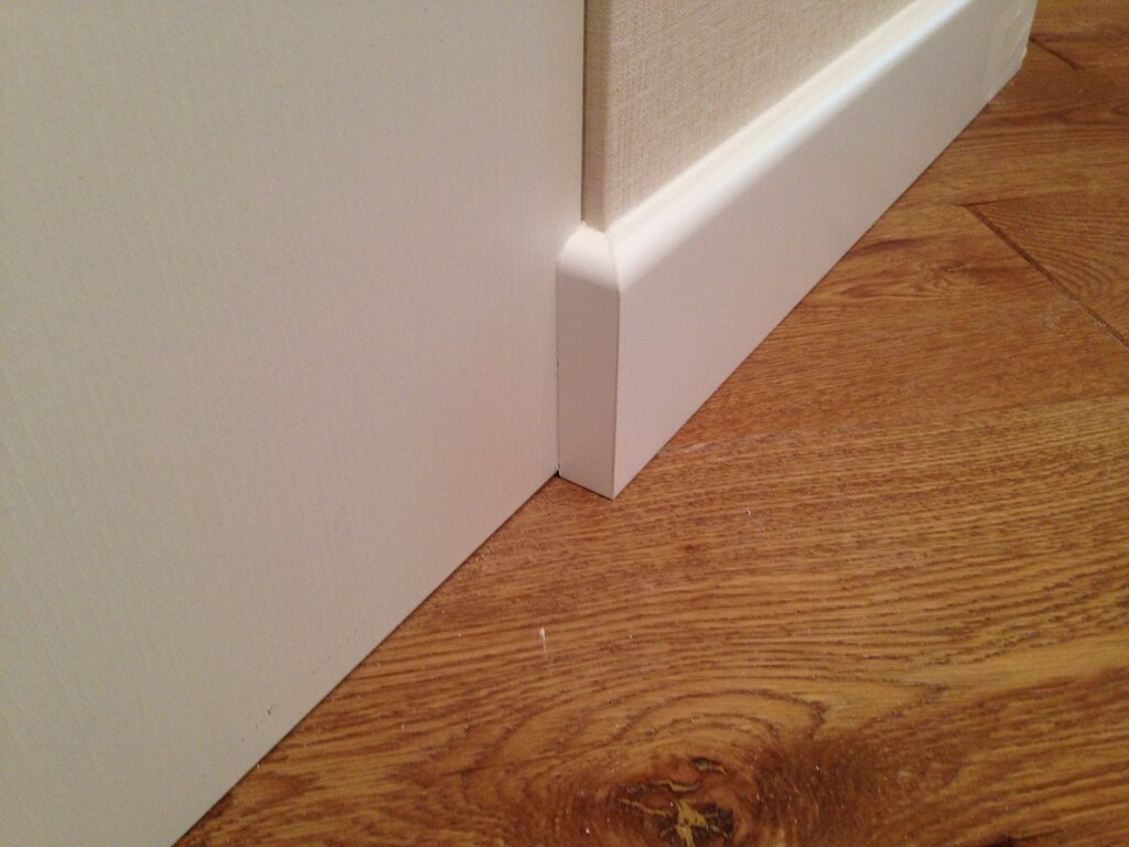 MDF baseboard joints