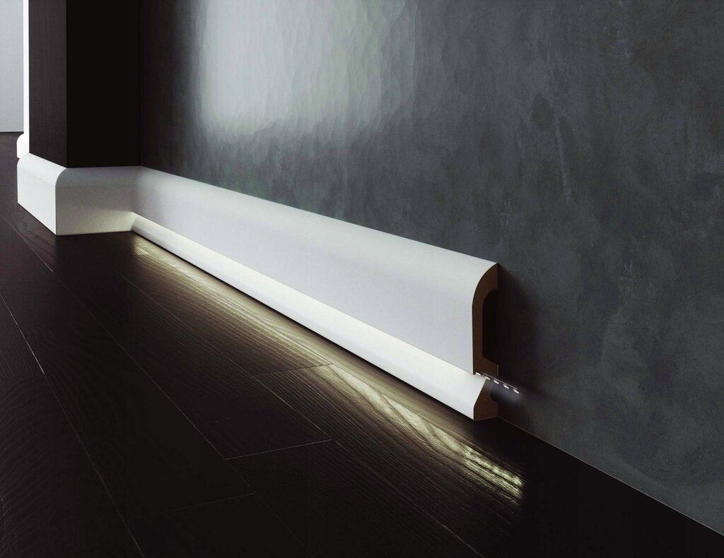 Duropolymer floor skirting board