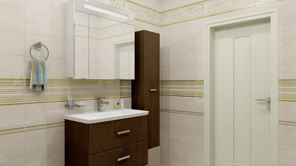 Bamboo tile for the bathroom