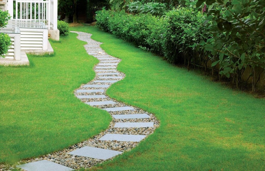 Tiles for garden paths 25 фото