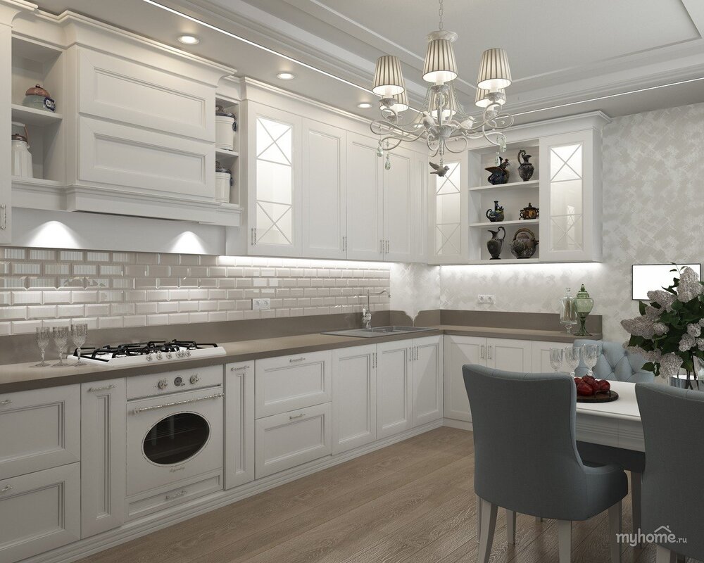 Kitchen backsplash tiles Neoclassicism