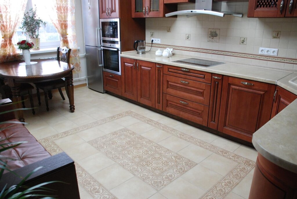 Floor tiles for the kitchen