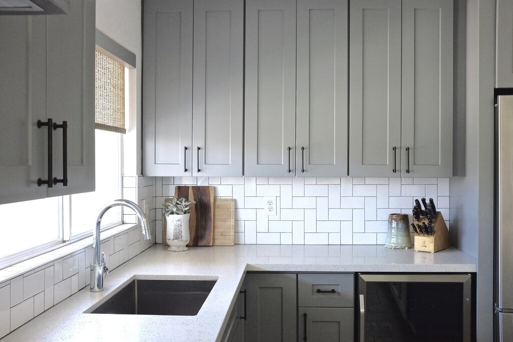 Subway tile for the kitchen backsplash