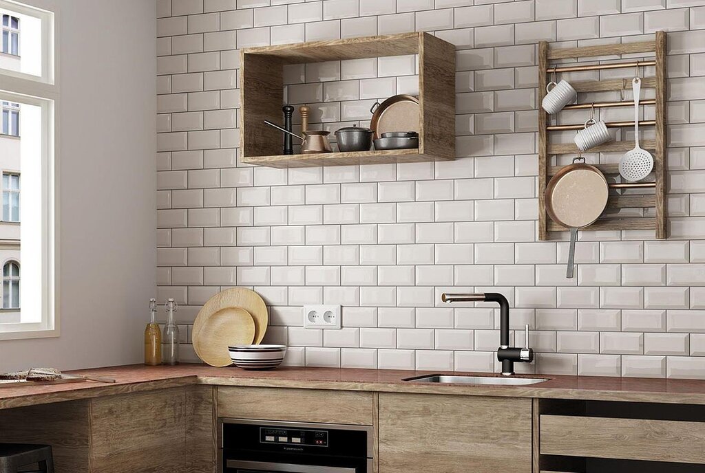 Subway tile for the kitchen