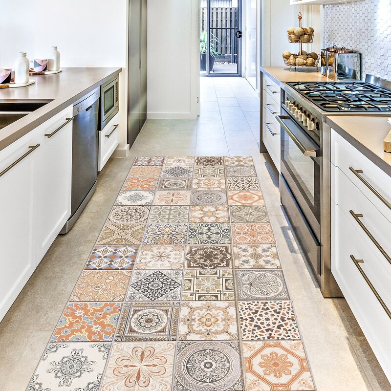 Kitchen floor tile