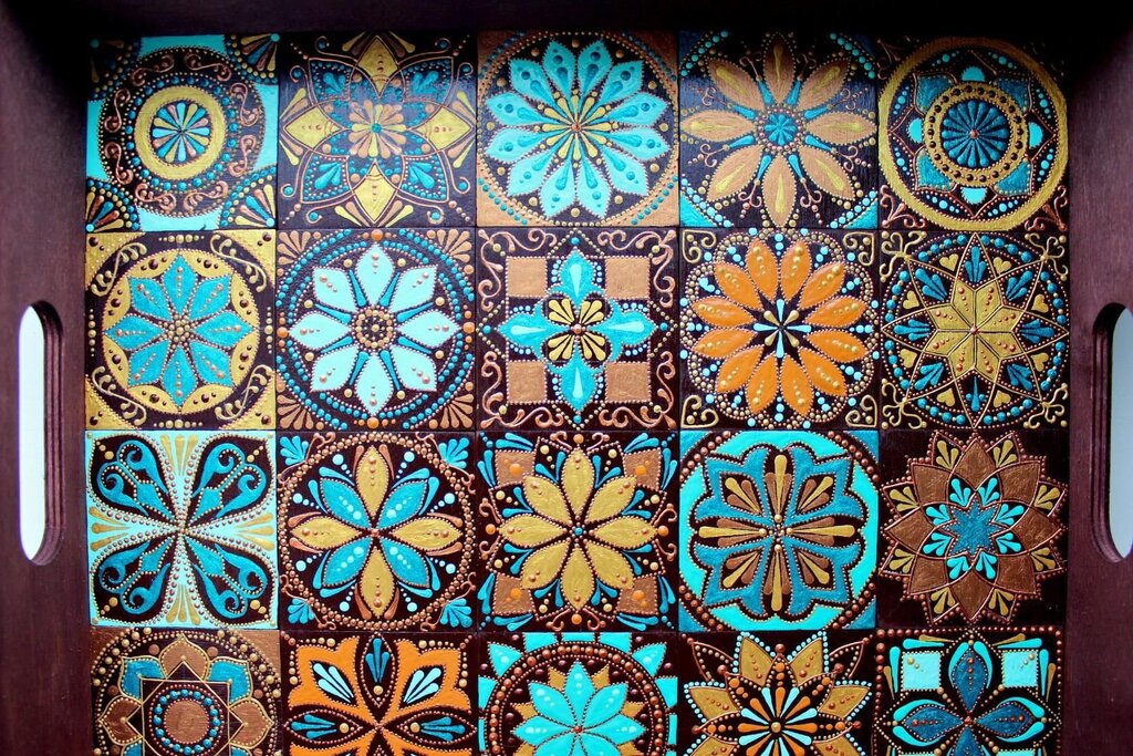 Moroccan mosaic tile