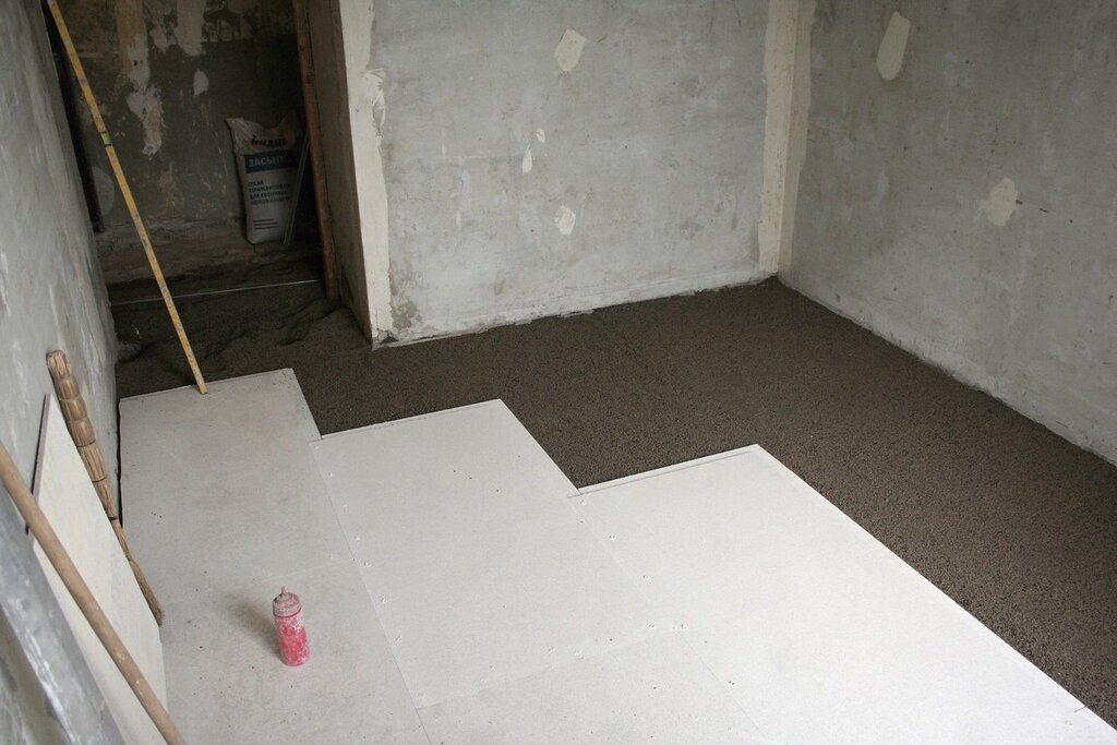 Tile on superfloor Knauf