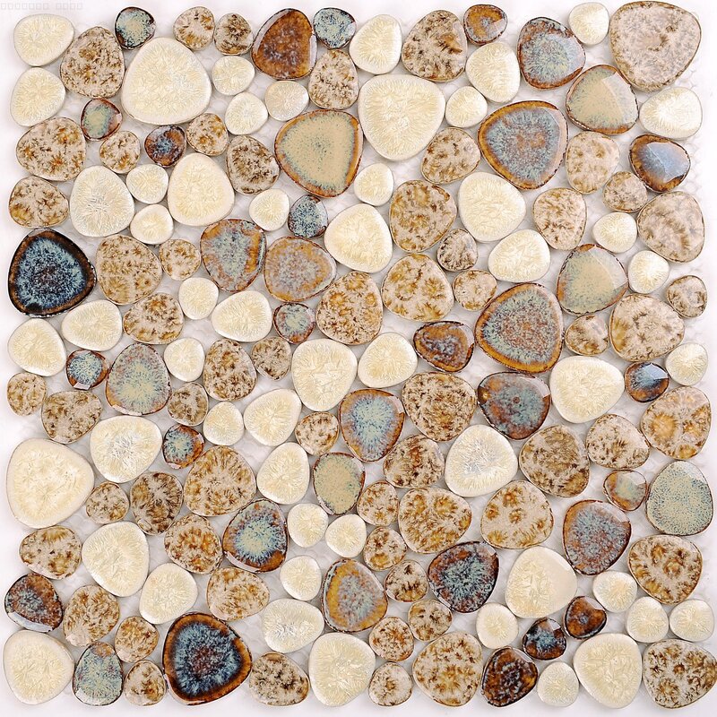 Pebble floor tiles