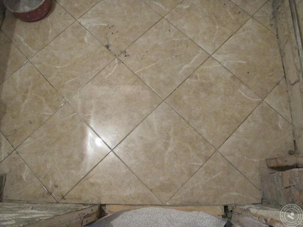 Tile diagonally