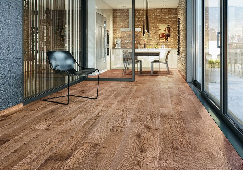 Wood-look floor tile