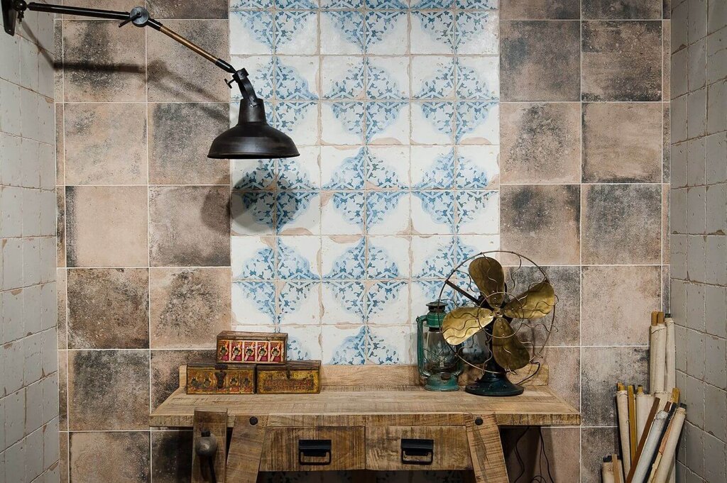 Antique-style tiles