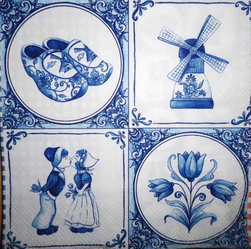 Tile in Dutch style