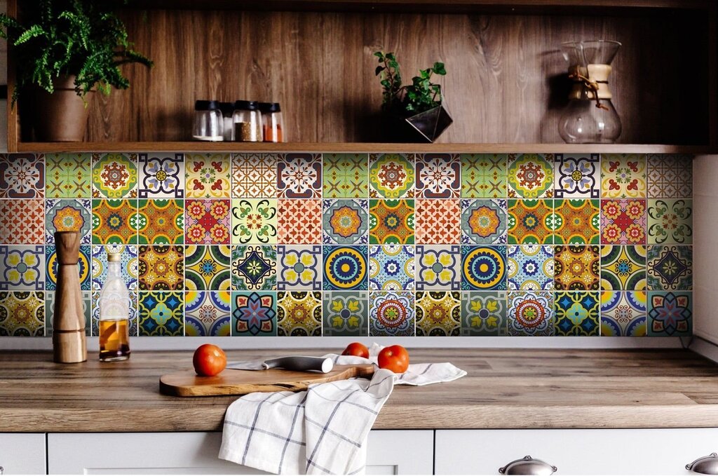 Moroccan-style tile for the kitchen