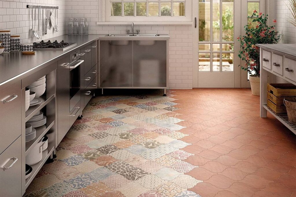 Tiled floor