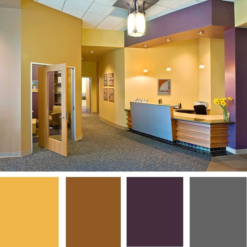 Selection of colors in the interior