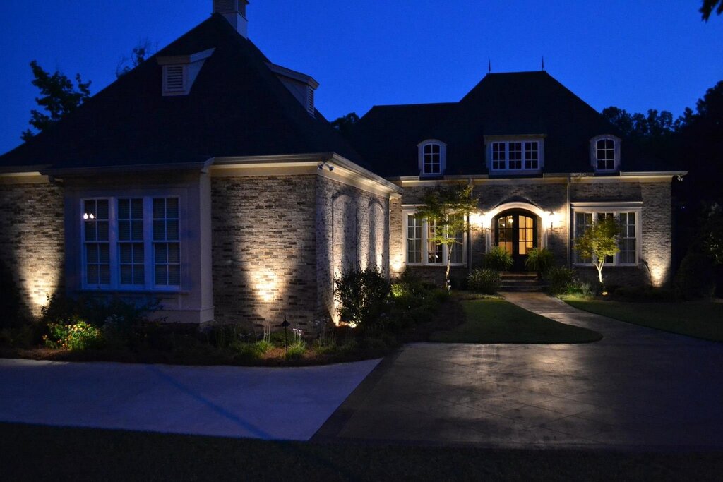 Facade lighting of the house