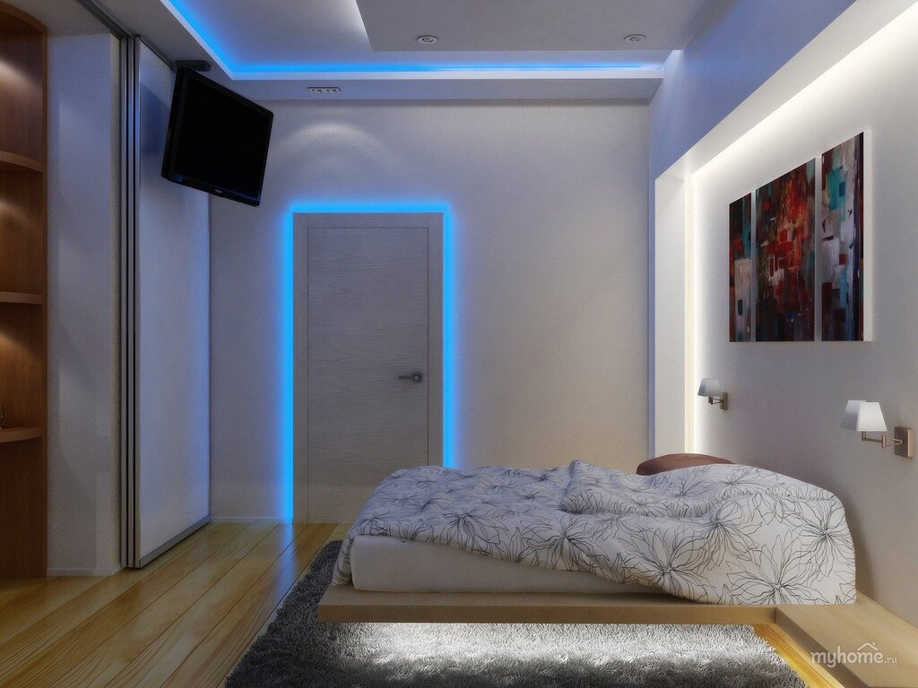 Wall lighting with LED strip