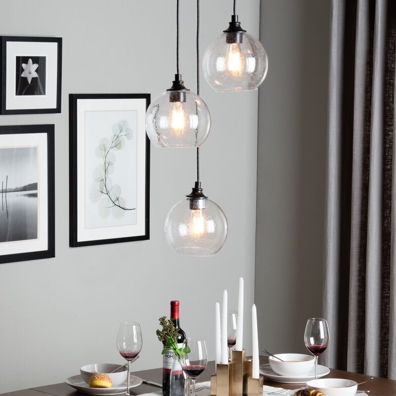 Pendant lights for the kitchen above the table