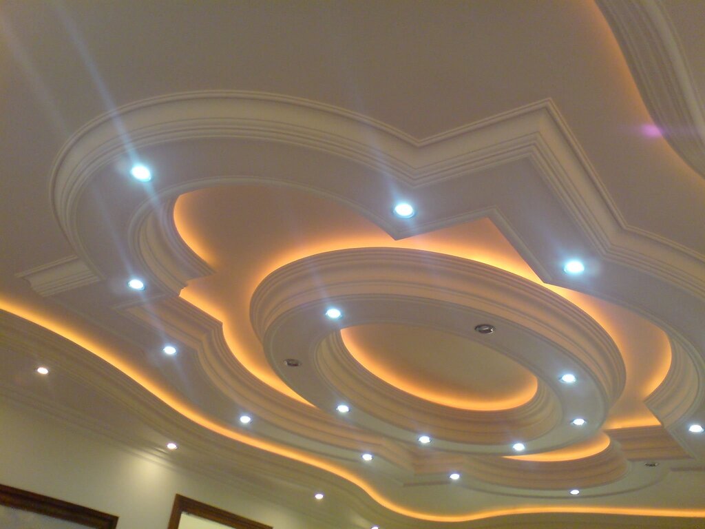 Suspended drywall ceiling