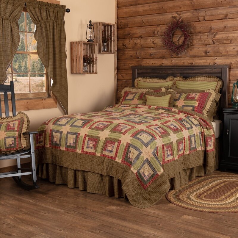 A countryside-style bedspread