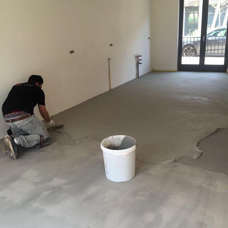 Microcement floor