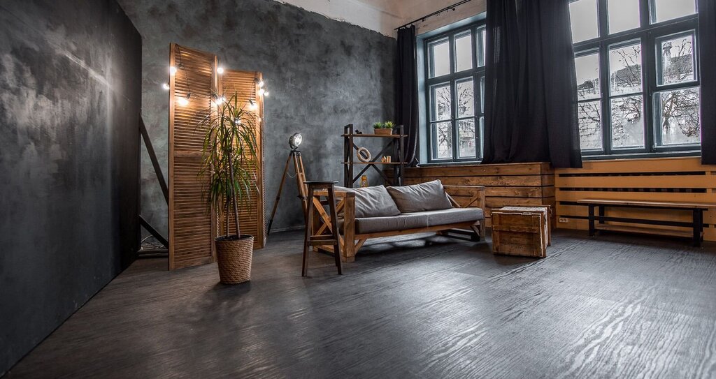 Loft floor in the interior