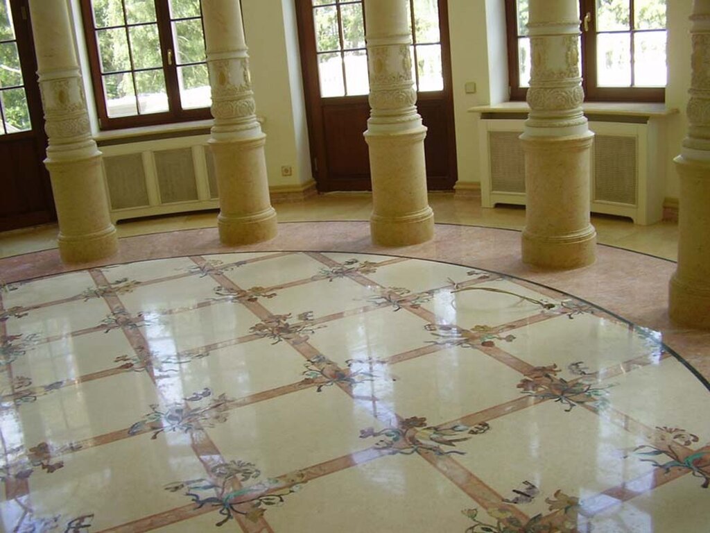 Marble floors