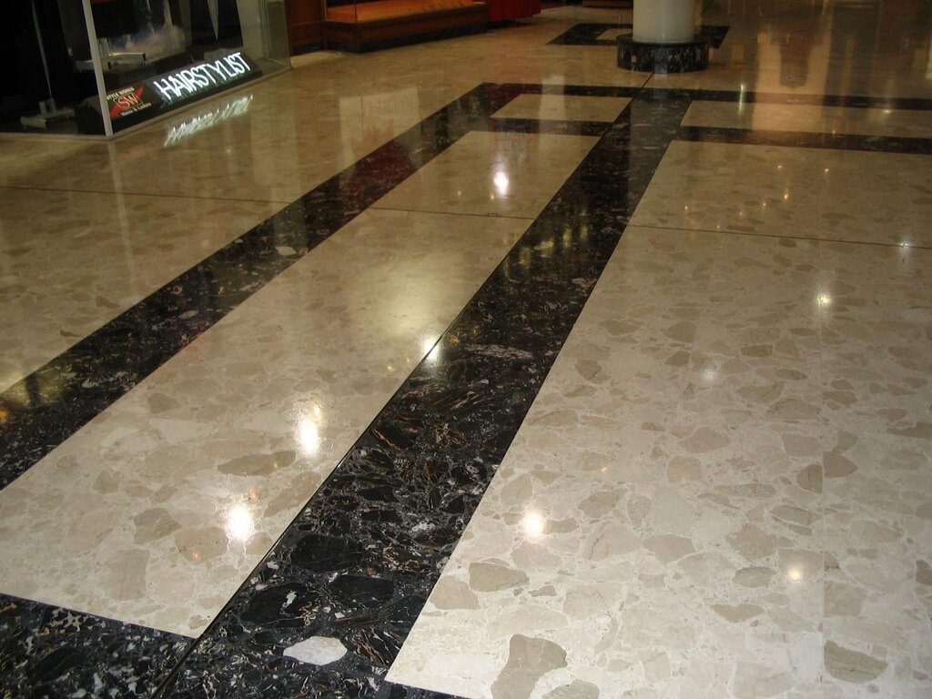 Polished floor