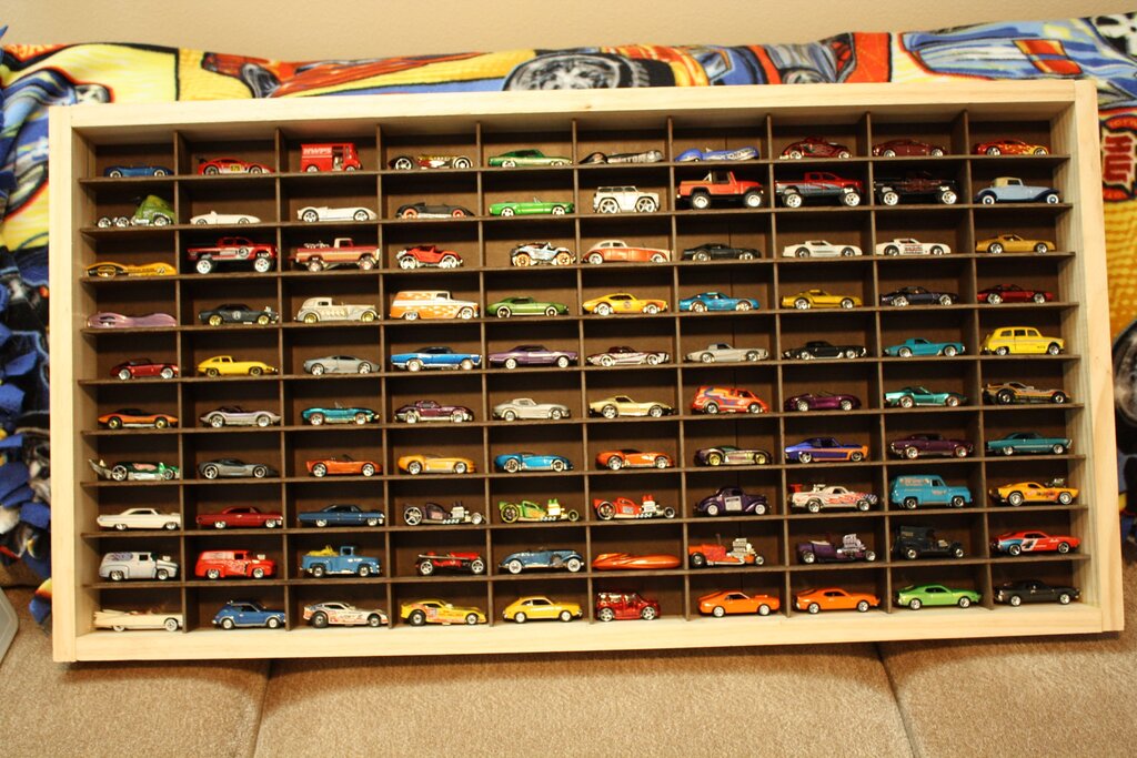 Hot Wheels shelf