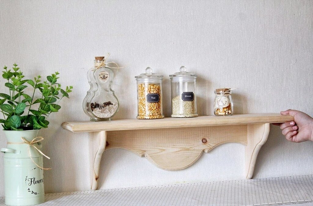 Wooden spice rack