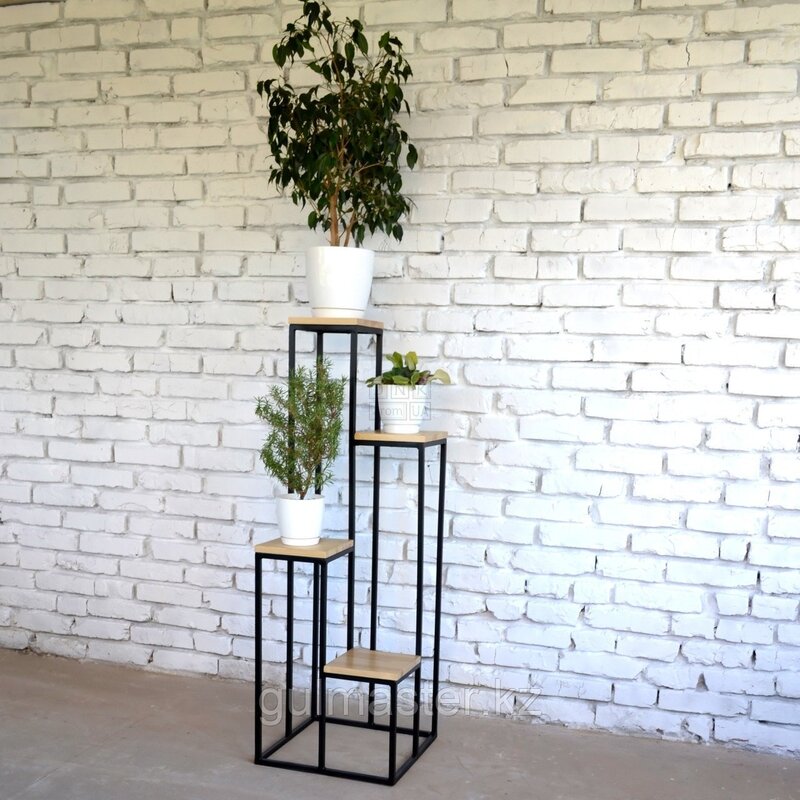 A loft-style flower shelf