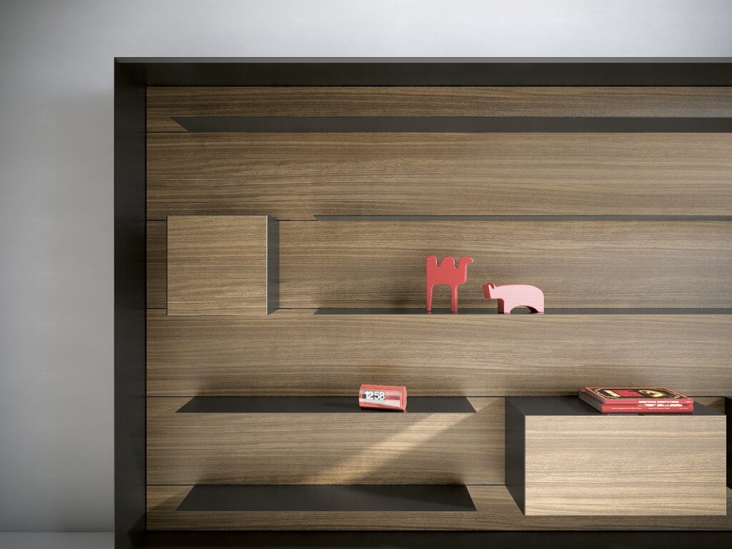 Shelf made of laminate