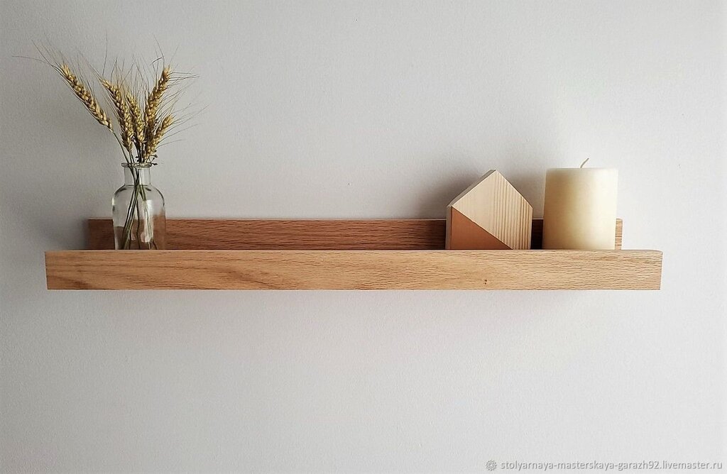 Wall shelf made of wood 24 фото