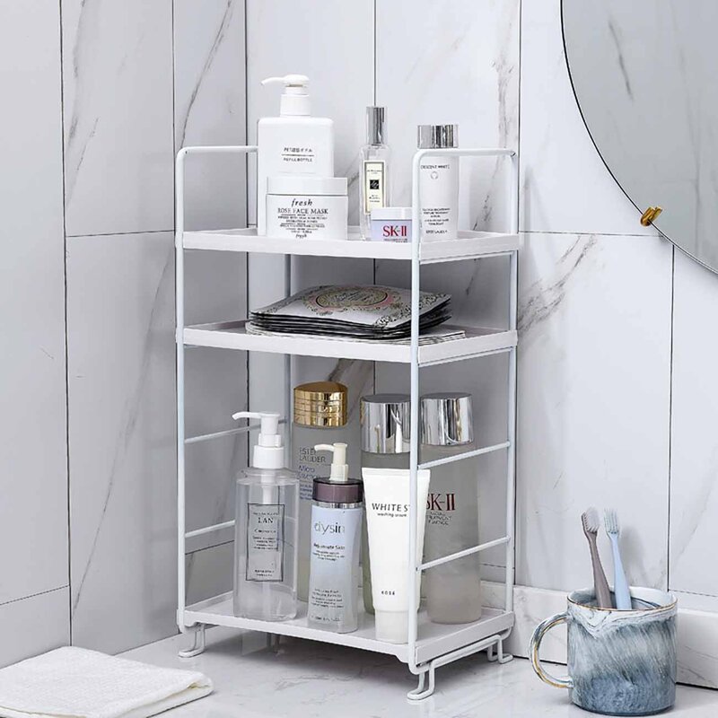 Bathroom organizer shelf