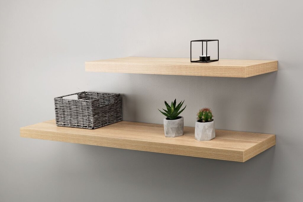 Shelf with hidden mounting