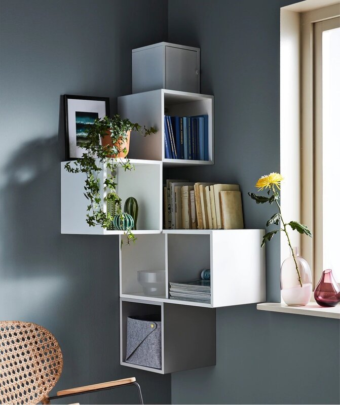 IKEA corner wall shelf